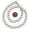 The Bead Chest Natural 8mm Wooden Beads in Antiqued Silver for Jewelry Making – Round Loose Wood Spacer Beads I Approximately 51 Beads